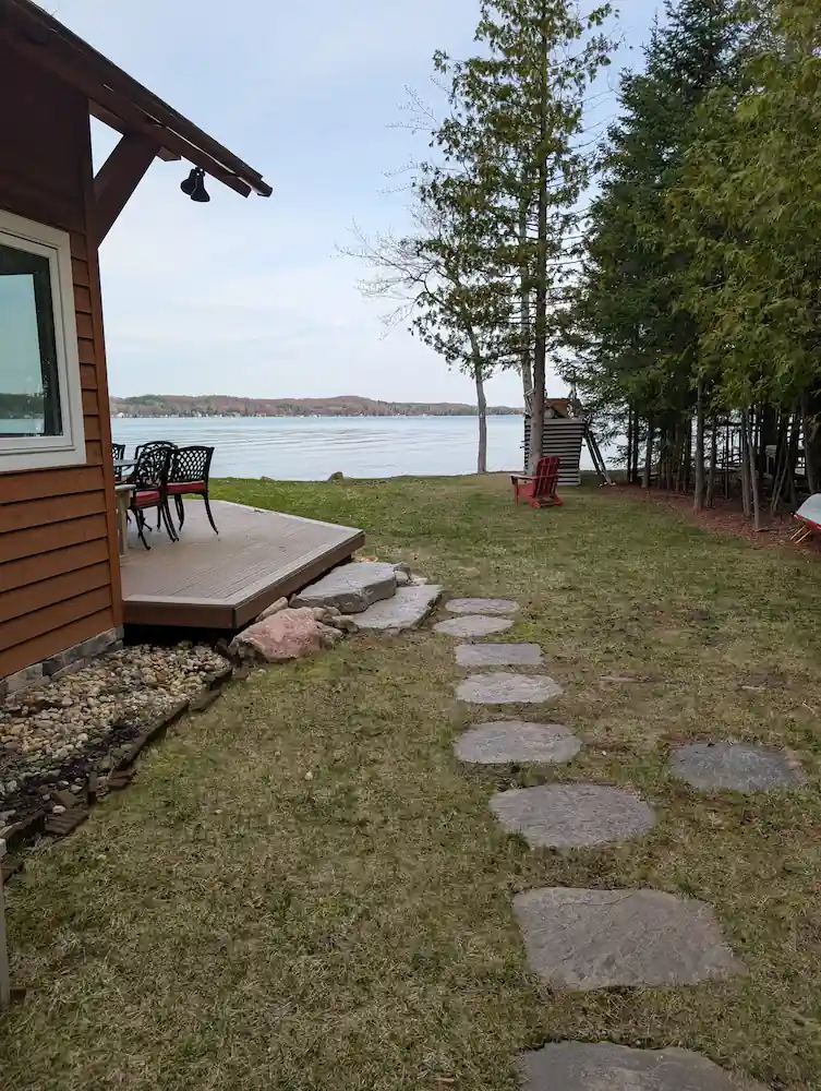 Torch Lake shoreline in Antrim County Michigan — cottage care and vacation home services